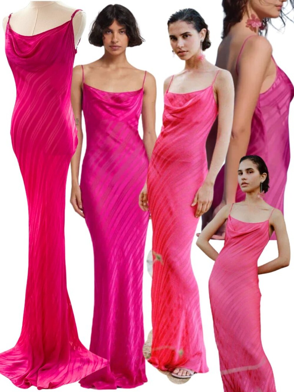 🆕 RAT & BOA 🧿 NWOT Cerise Maxi Dress, Pink, Sz L - US 8